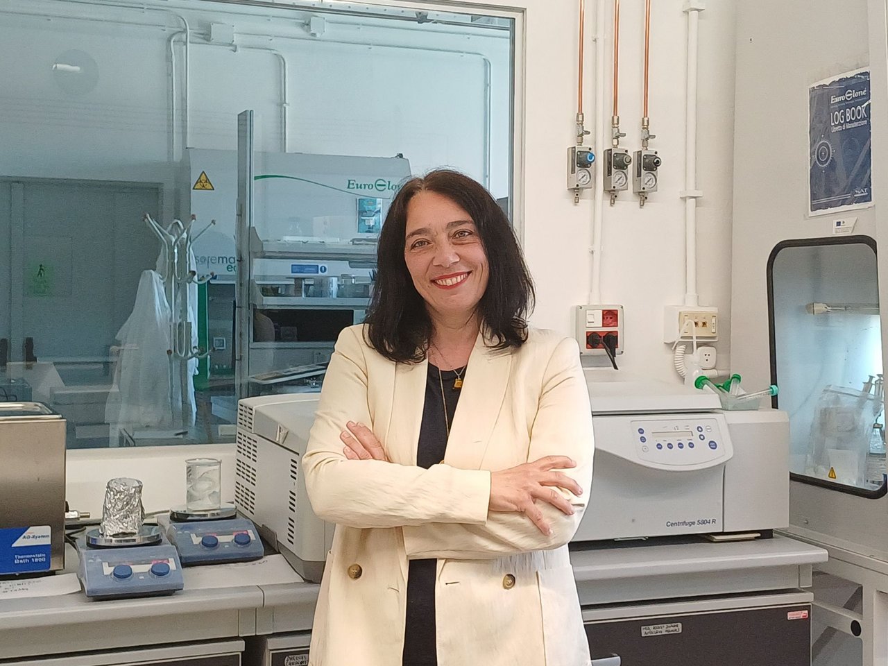 Carmen Giordano in laboratorio