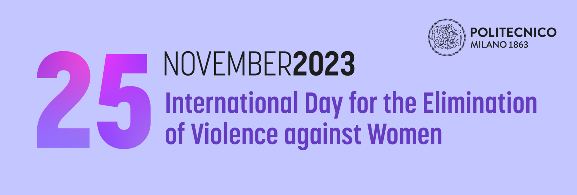 25 vovember 2023 - International Day for the Elimination of Violence against Women