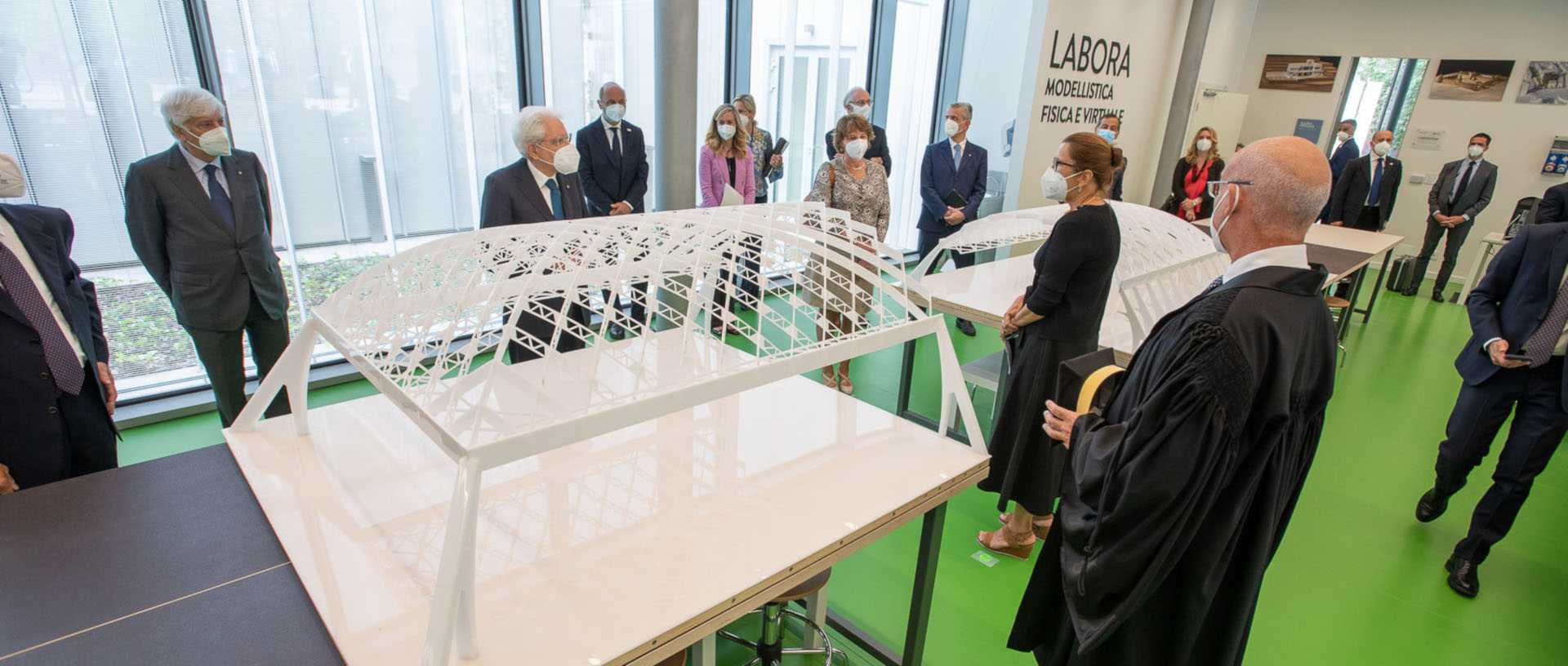 Visiting the laboratories of the new Architecture Campus