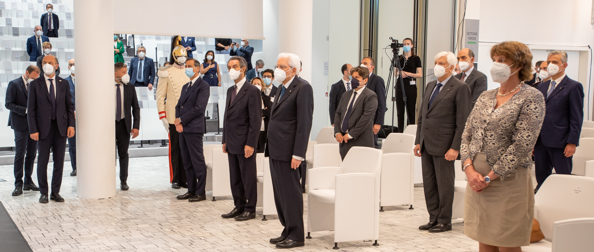 The authorities at the inauguration of the new Architecture Campus