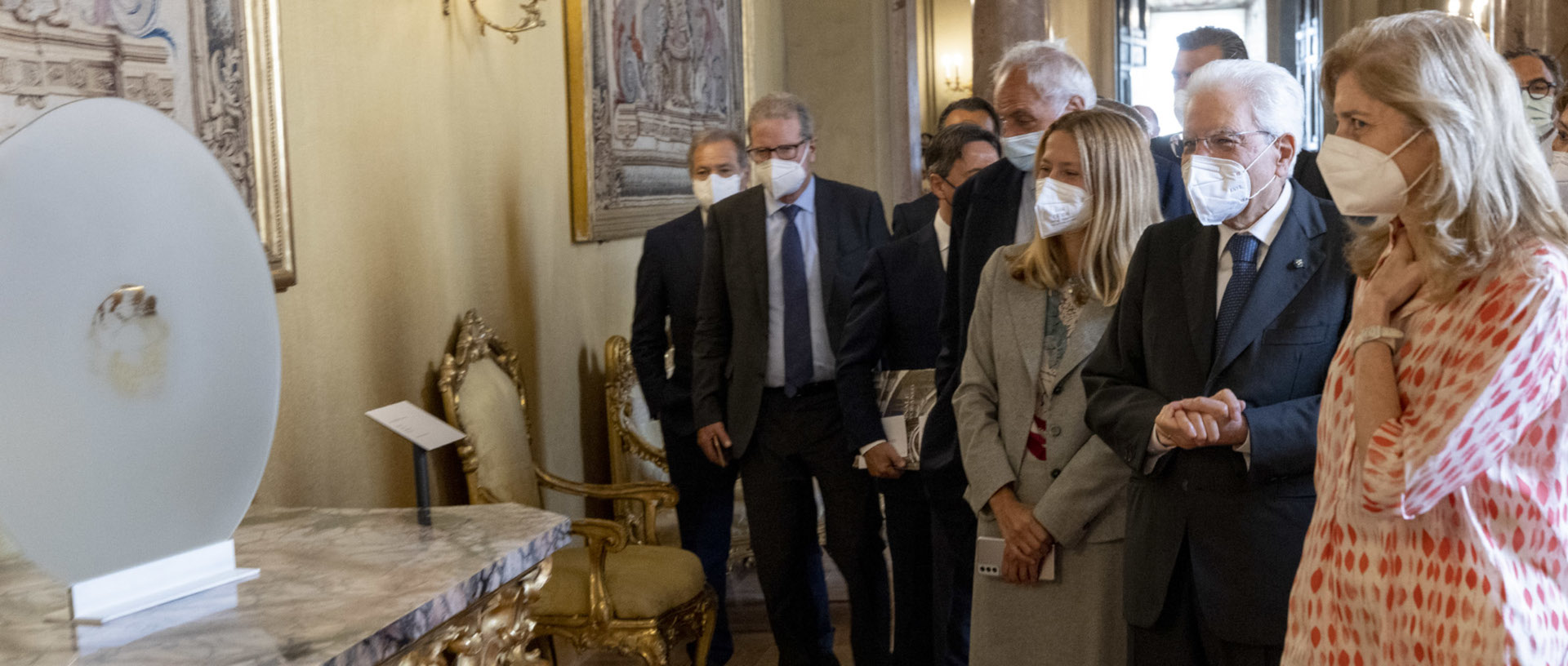 The President of the Italian Republic Sergio Mattarella inaugurates the "Quirinale Contemporaneo" project