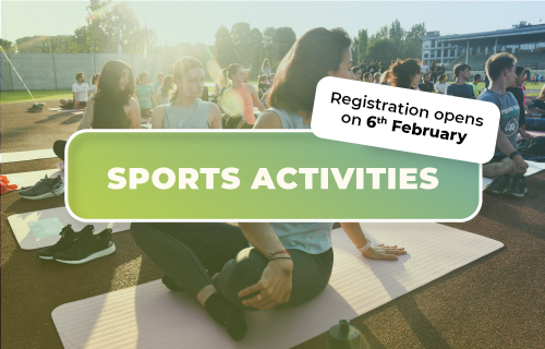 Sports activities - registration opens on 6 february